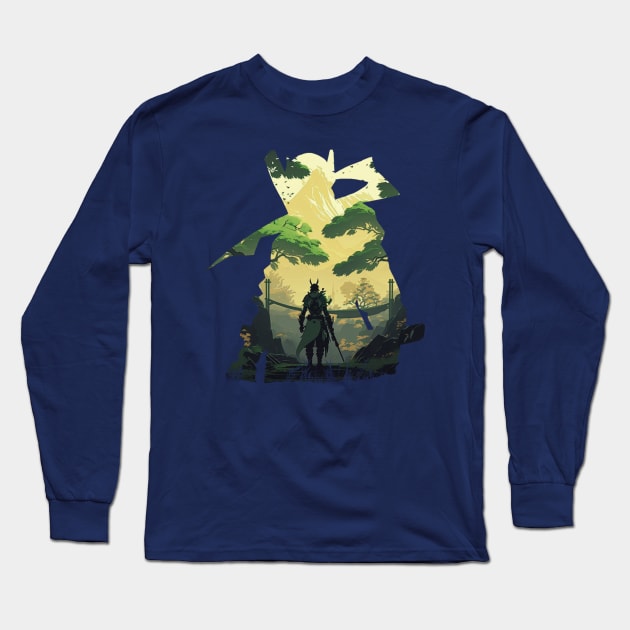 Shimada Ronin Long Sleeve T-Shirt by aldellx